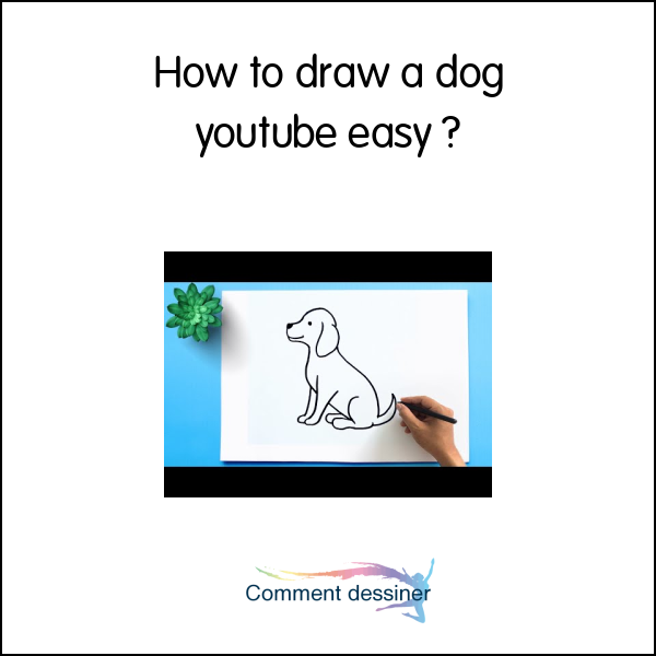 How to draw a dog youtube easy